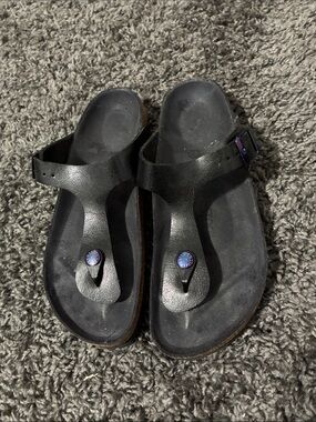 Black Birkenstock sandals